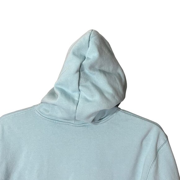 Champion Pullover Hoodie Embroidered Logo Blue Rainbow Sweatshirt Size M - Picture 6 of 10